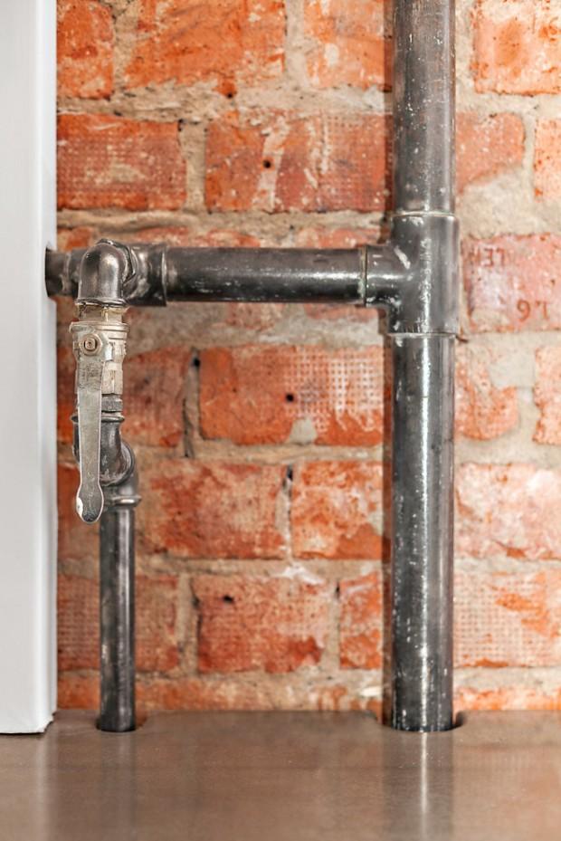 Tuverias vistas en la cocina