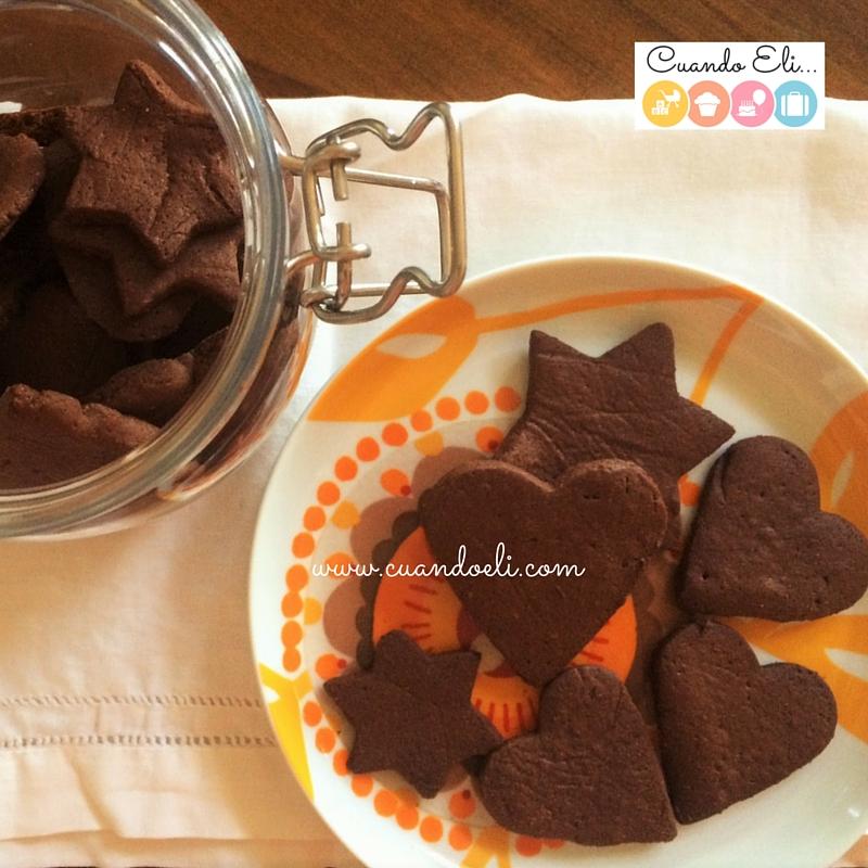 Galletas de mantequilla con sabor chocolate