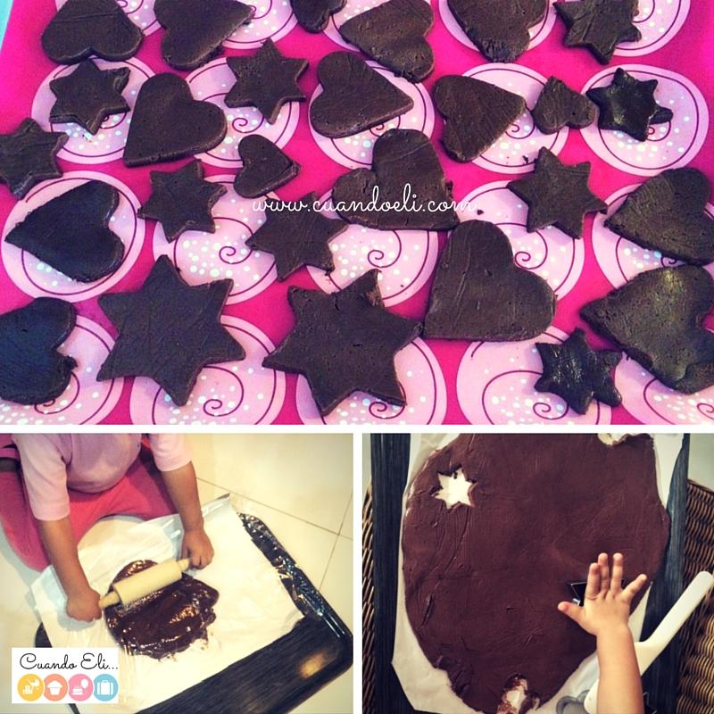 Galletas de mantequilla con sabor a chocolate