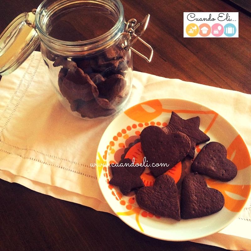 Galletas de mantequilla con sabor a chocolate