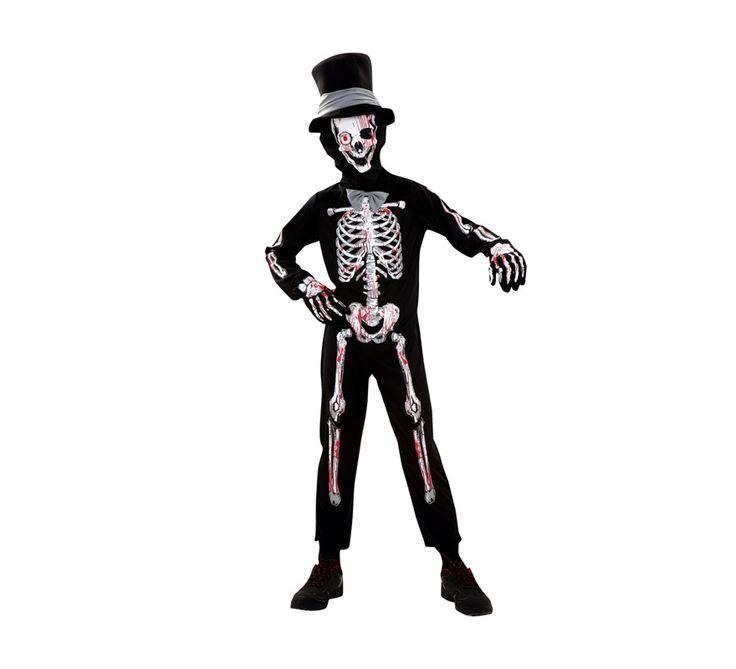 esqueleto disfraces halloween www.decharcoencharco.com