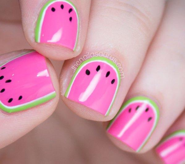 uñas de sandia