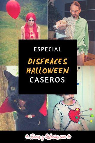 ideas originales para disfrazarse en halloween para adultos (hombres y mujeres) e infantiles (niños y niñas) y mascotas (peros y gatos)