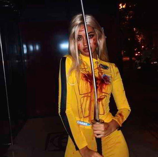 Disfraz casero de kill bill para halloween