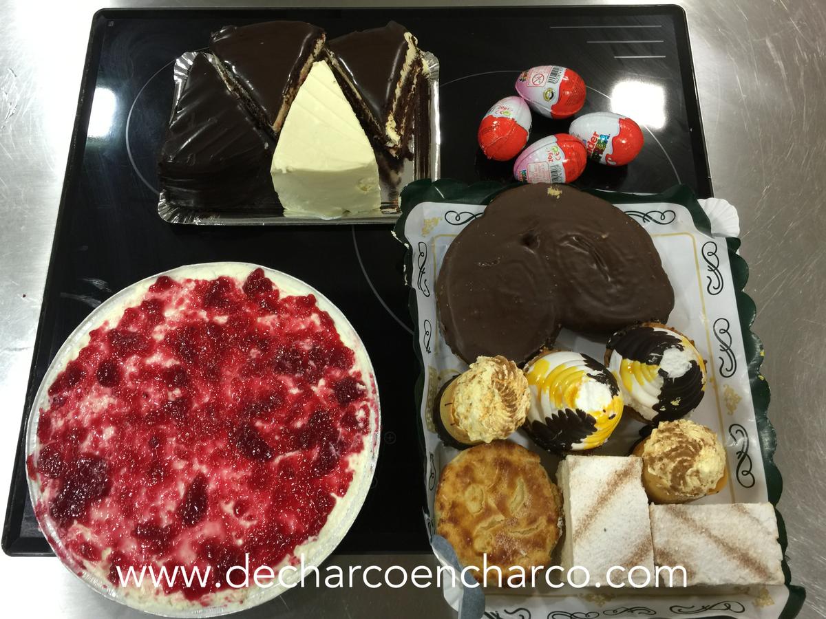 cena 16 postres www.decharcoencharco.com