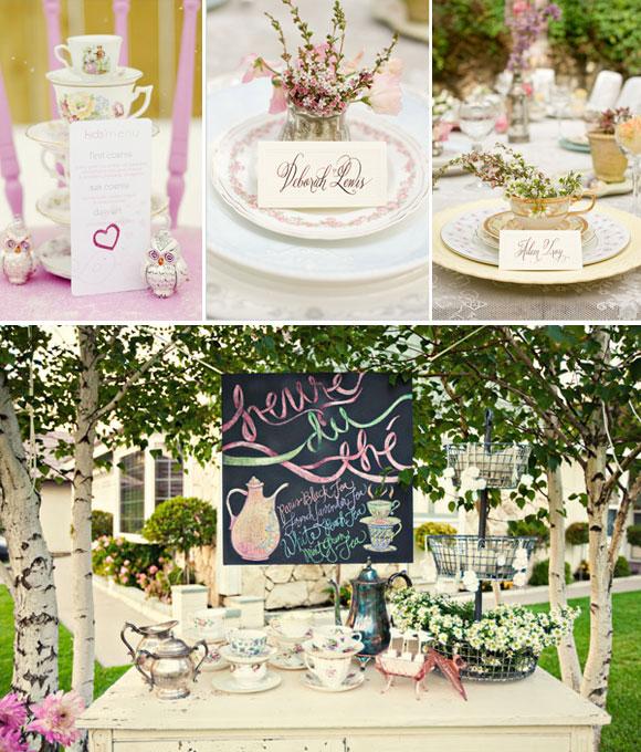 Decorar tu boda con teteras y flores rincon
