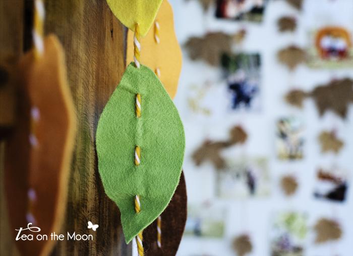 DIY con hojas para decorar en otoño