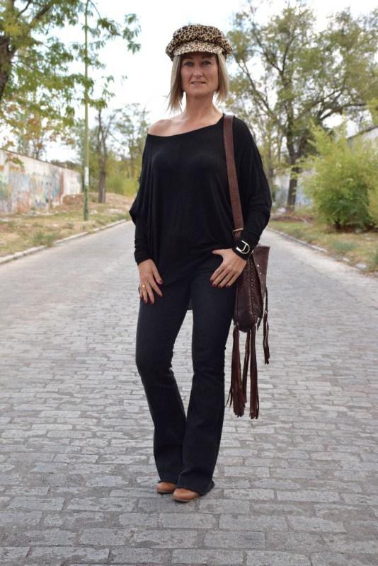 Total black and animal print