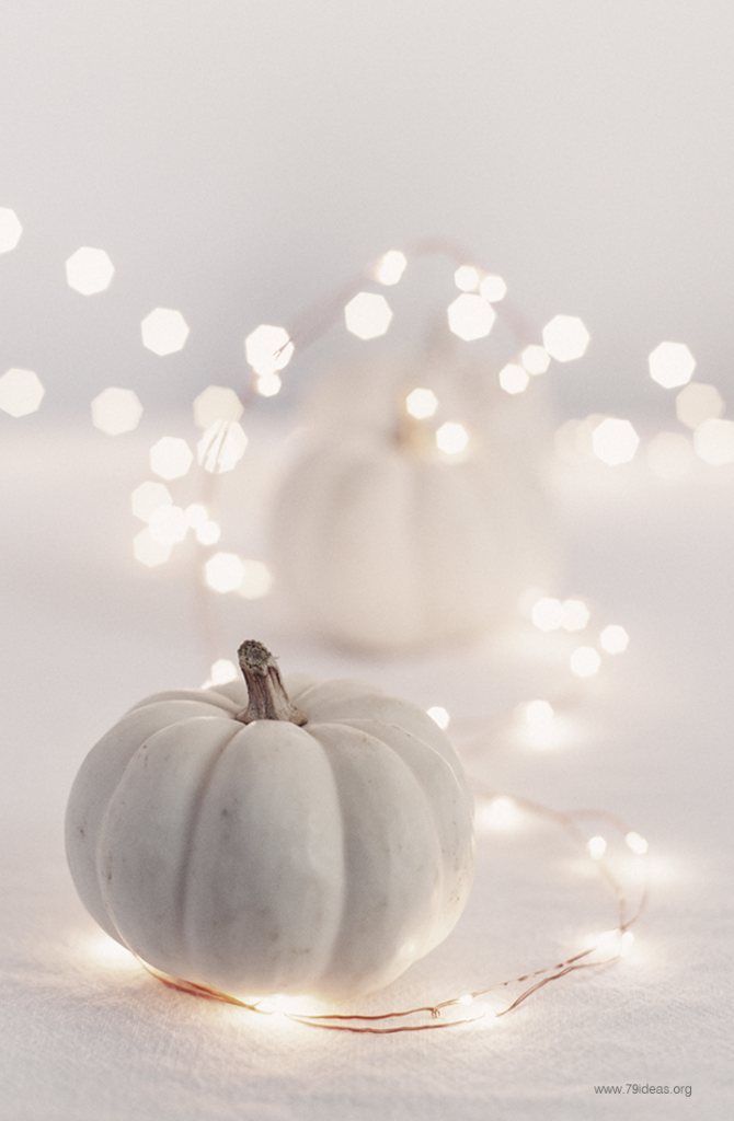 decoración para Halloween - blanco con luces