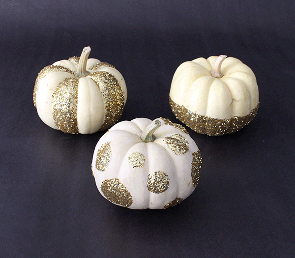 decoración para Halloween - toques de purpurina