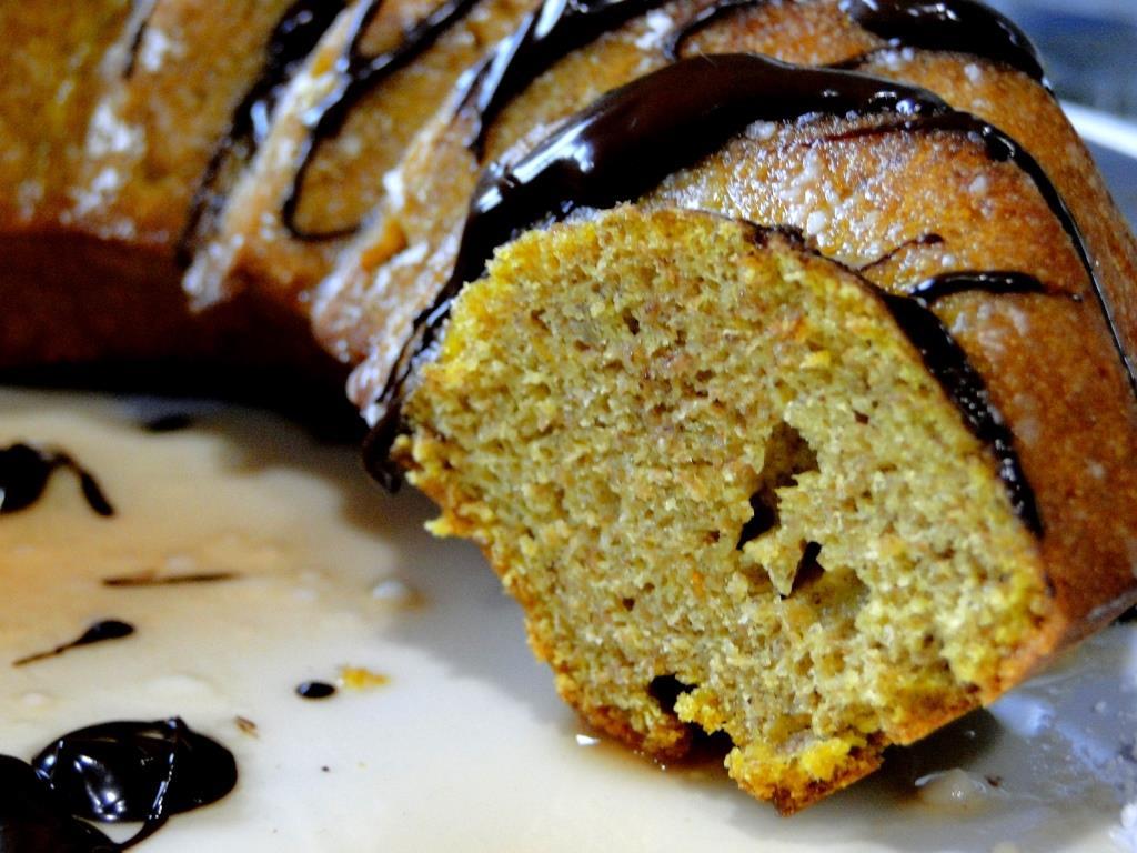 bizcocho de calabaza sin azúcar- sección