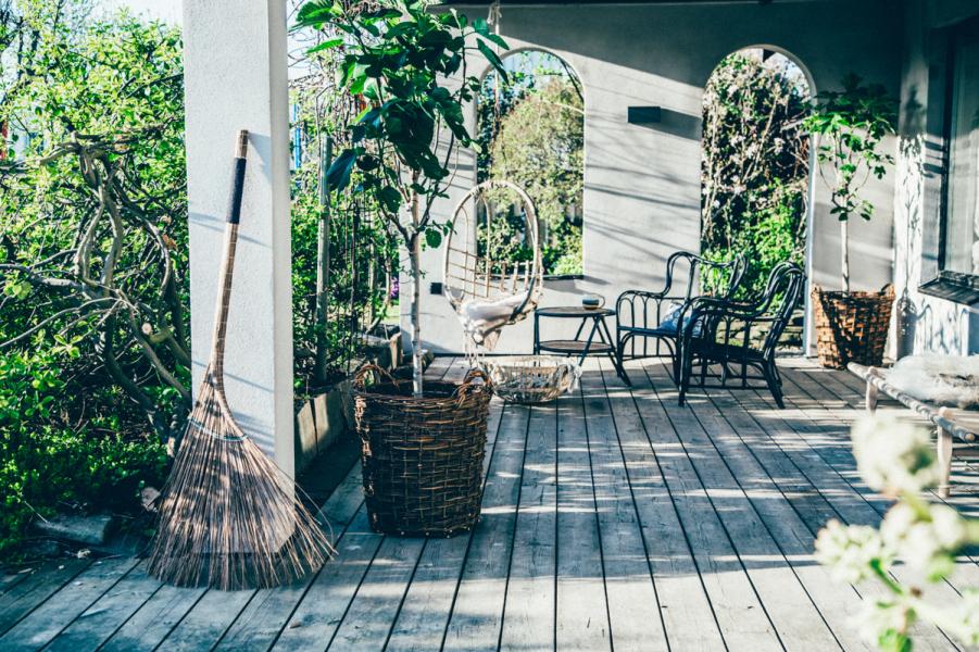 Exteriores de la casa azul