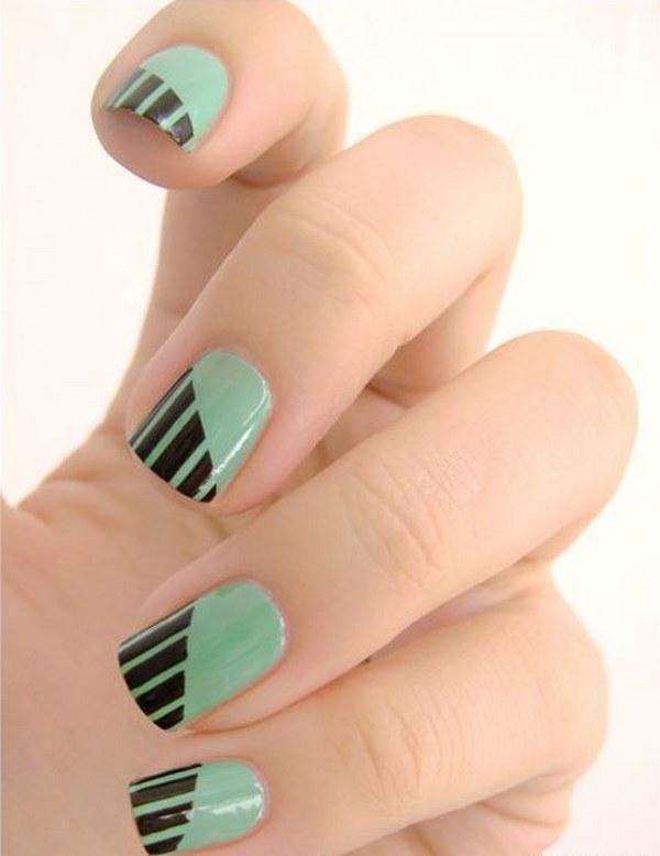 uñas con lineas