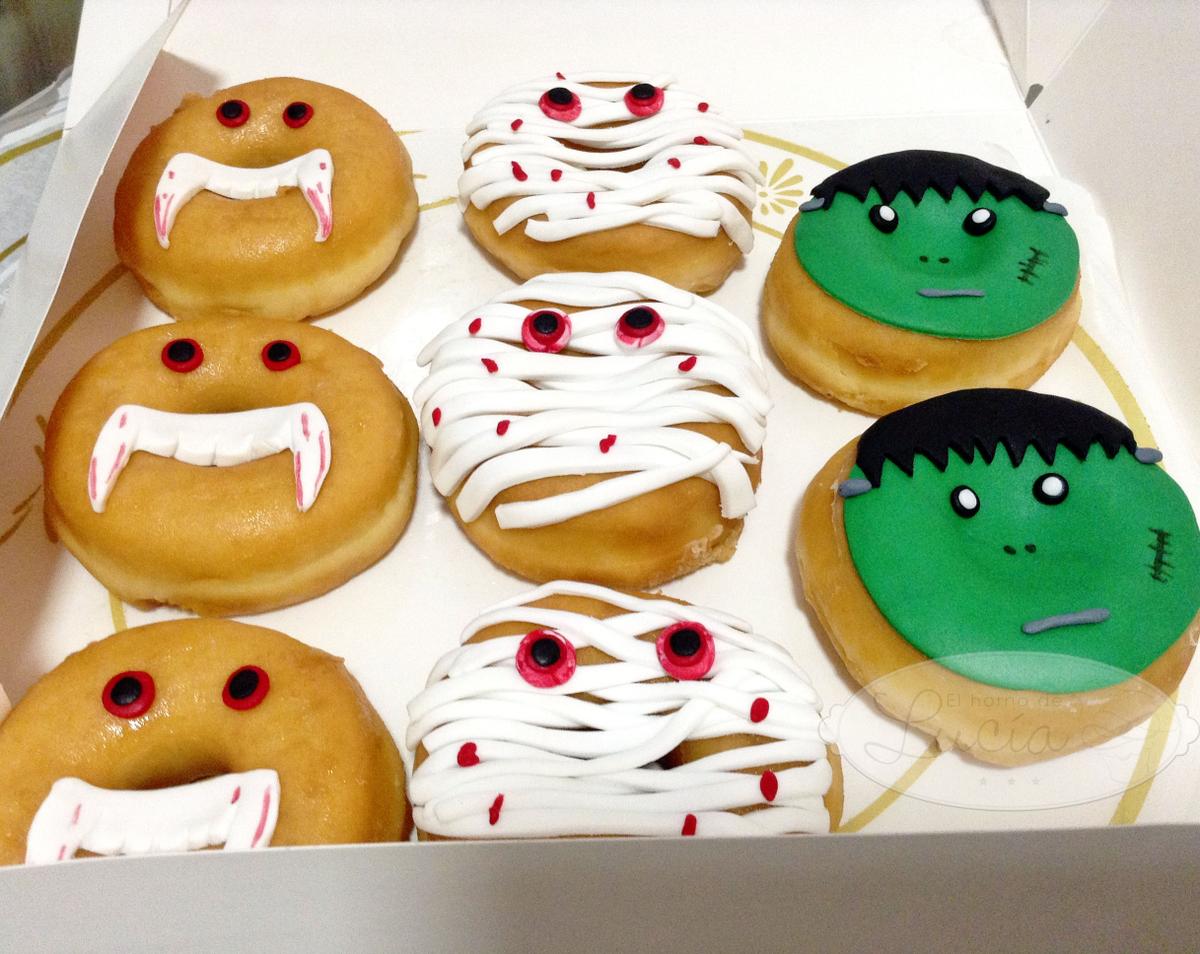 Donuts momia frankestein halloween dracula