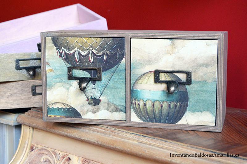 cajones vintage madera