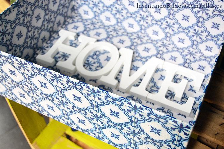 caja que imita azulejo