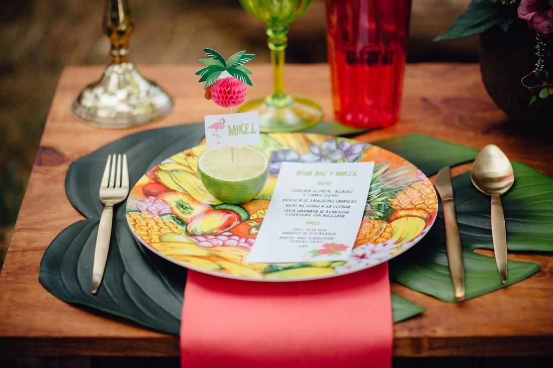 Tropical Love - Una decoración de boda diferente y original en All Lovely Party