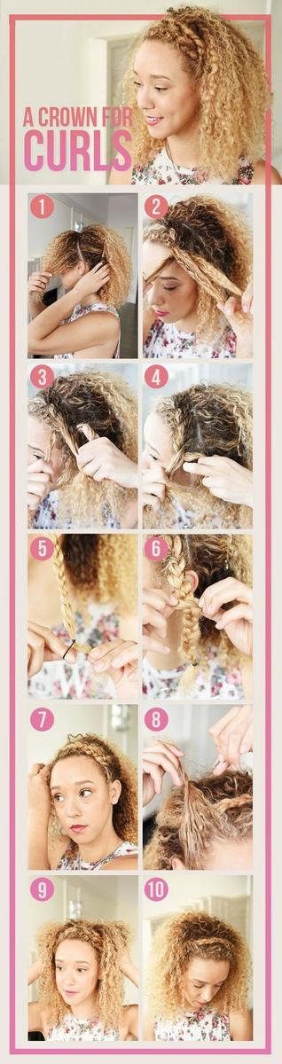 hacer un trenza con los risos