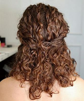 peinado para cabello rizado