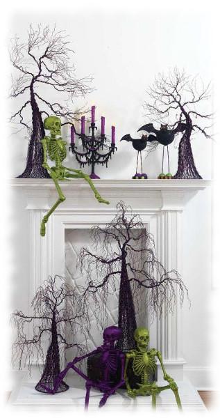 #DecoraciónHalloween de una chimenea.