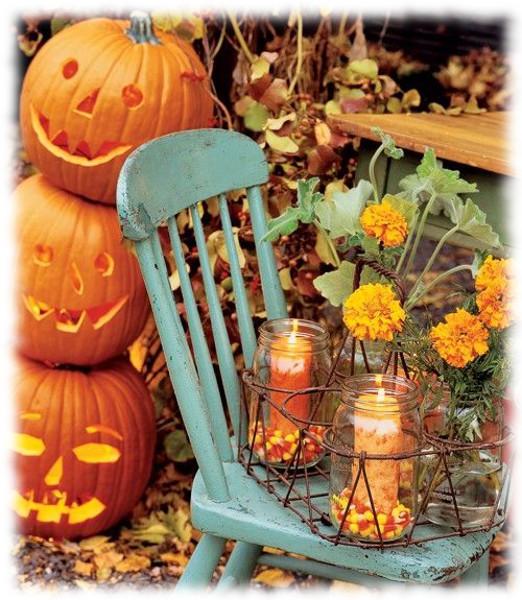 #DecoraciónHalloween de un jardín.
