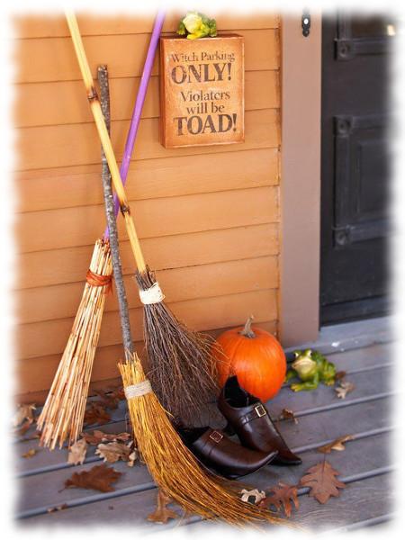 #DecoraciónHalloween de un porche.