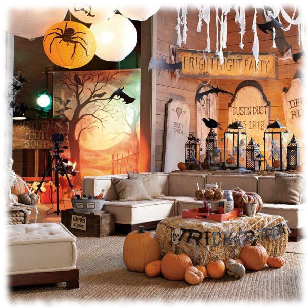 #DecoraciónHalloween de un salón.