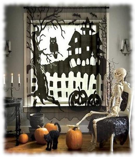 #DecoraciónHalloween de una ventana.