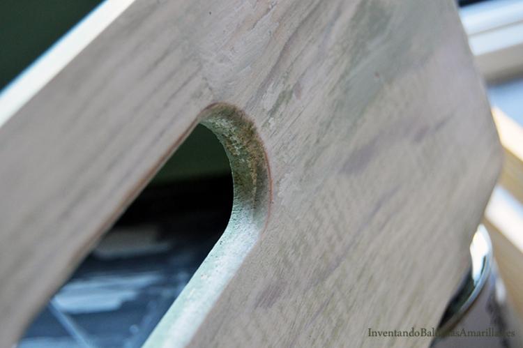 efecto desgastado en madera