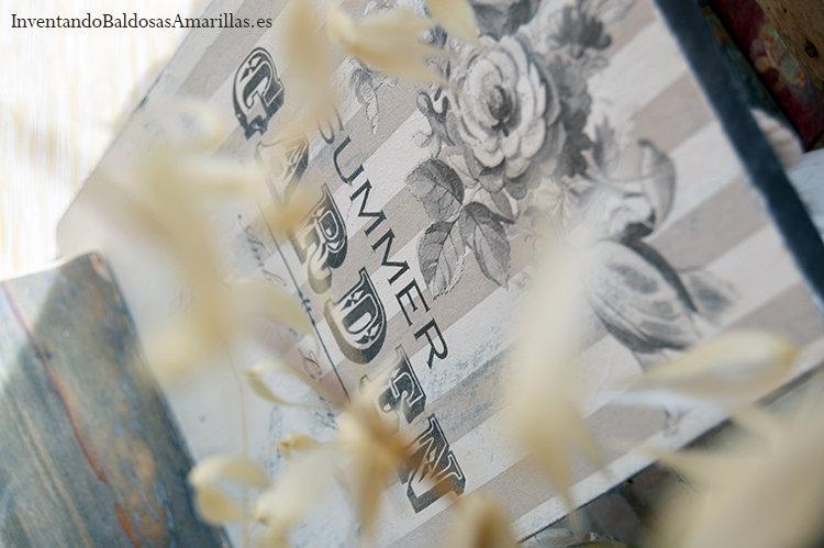 servilleta con decapado 