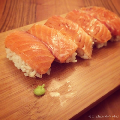 Sushi Nigiri de salmón (Sake Nigiri)