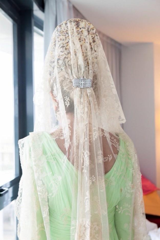 mantilla blanca bodas