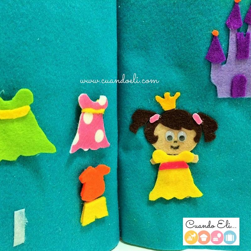 Páginas Quiet Book Abeja y Vestidor 4