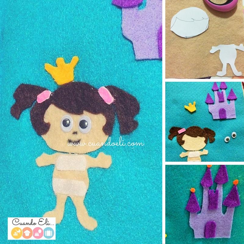 Páginas Quiet Book Abeja y Vestidor 5