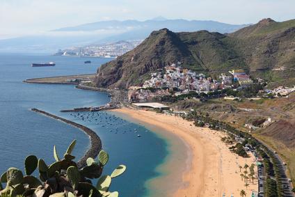 Playa de Las Teresitas en Tenerife, España