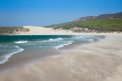 La playa de Bolonia de Cádiz, España
