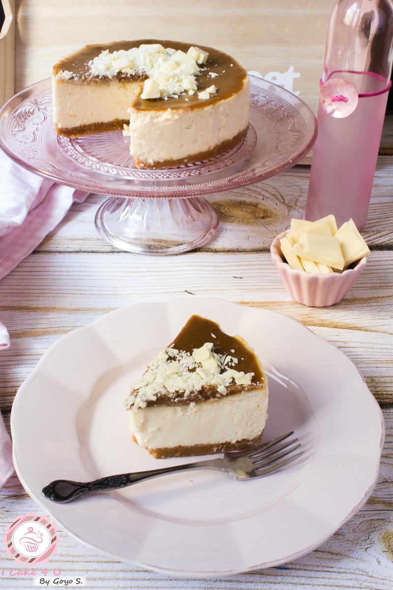 Cheesecake de Chocolate Blanco y toffee