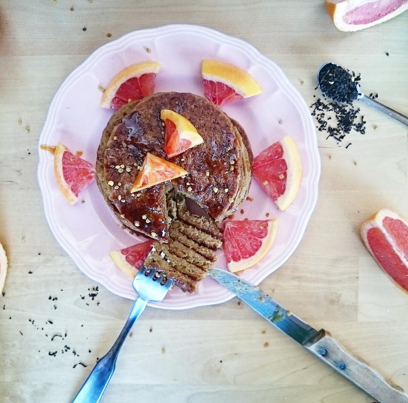 Tortitas de té rojo y pomelo