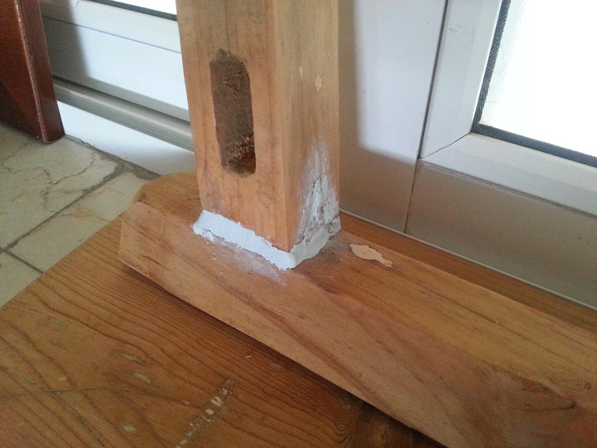 Restauración taburete de madera