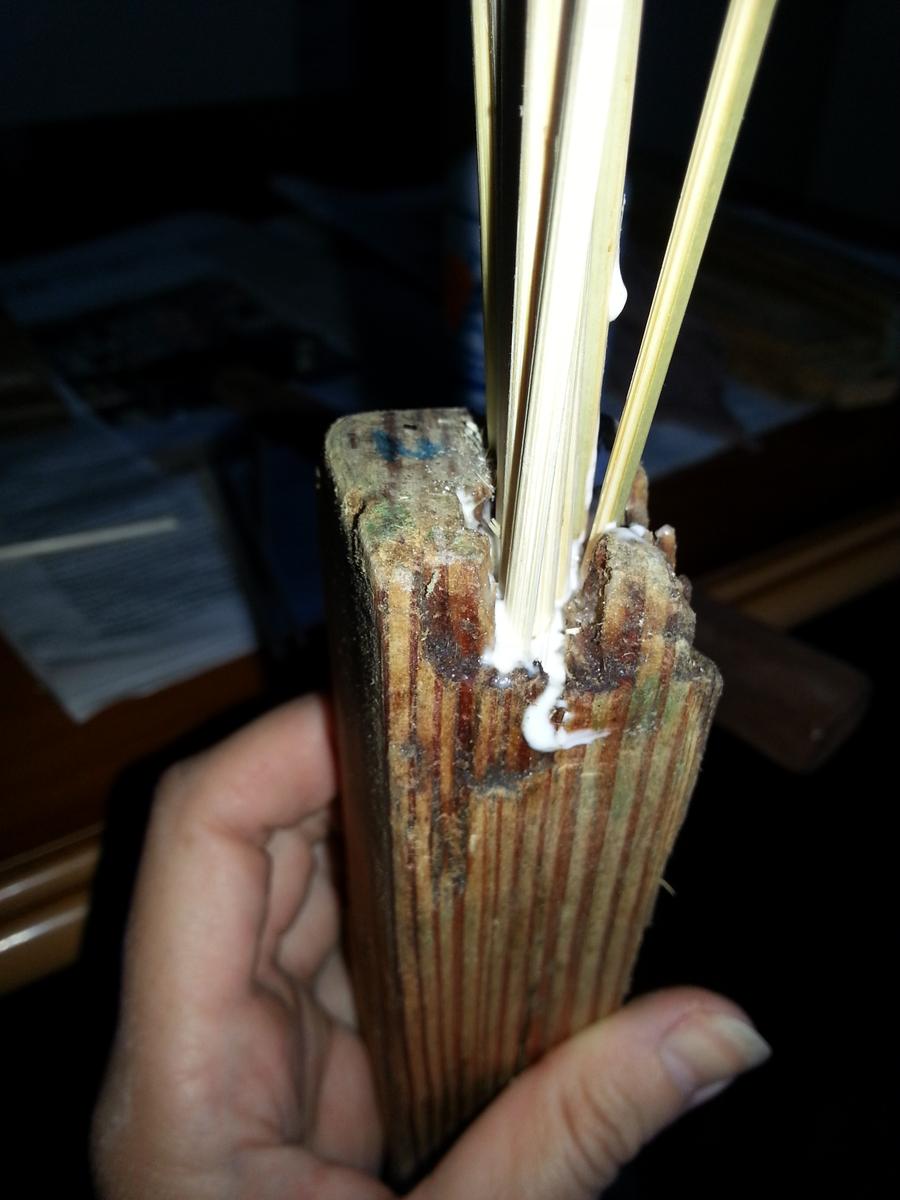 Restauración taburete de madera