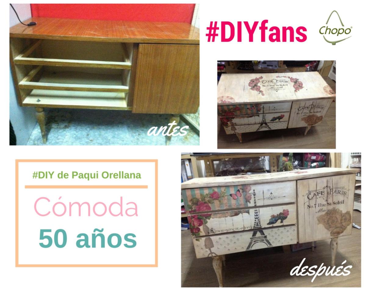 DIY manualidades Chopo chalky fans decoración