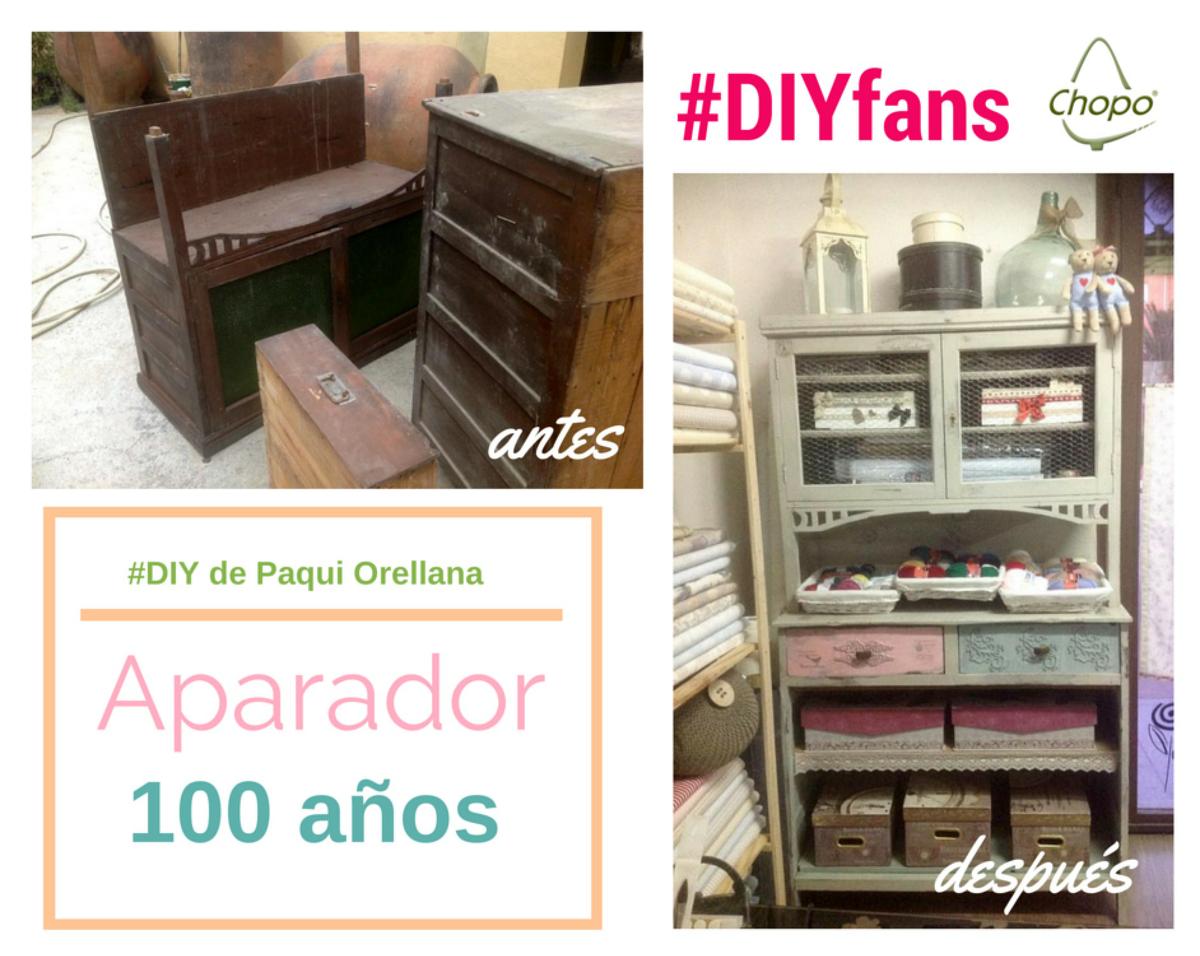 DIY manualidades Chopo chalky fans decoración
