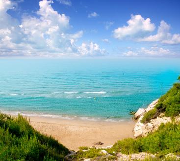 Playa Larga en Salou, España