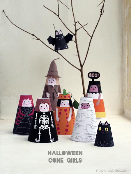 Muñecas de halloween descargables