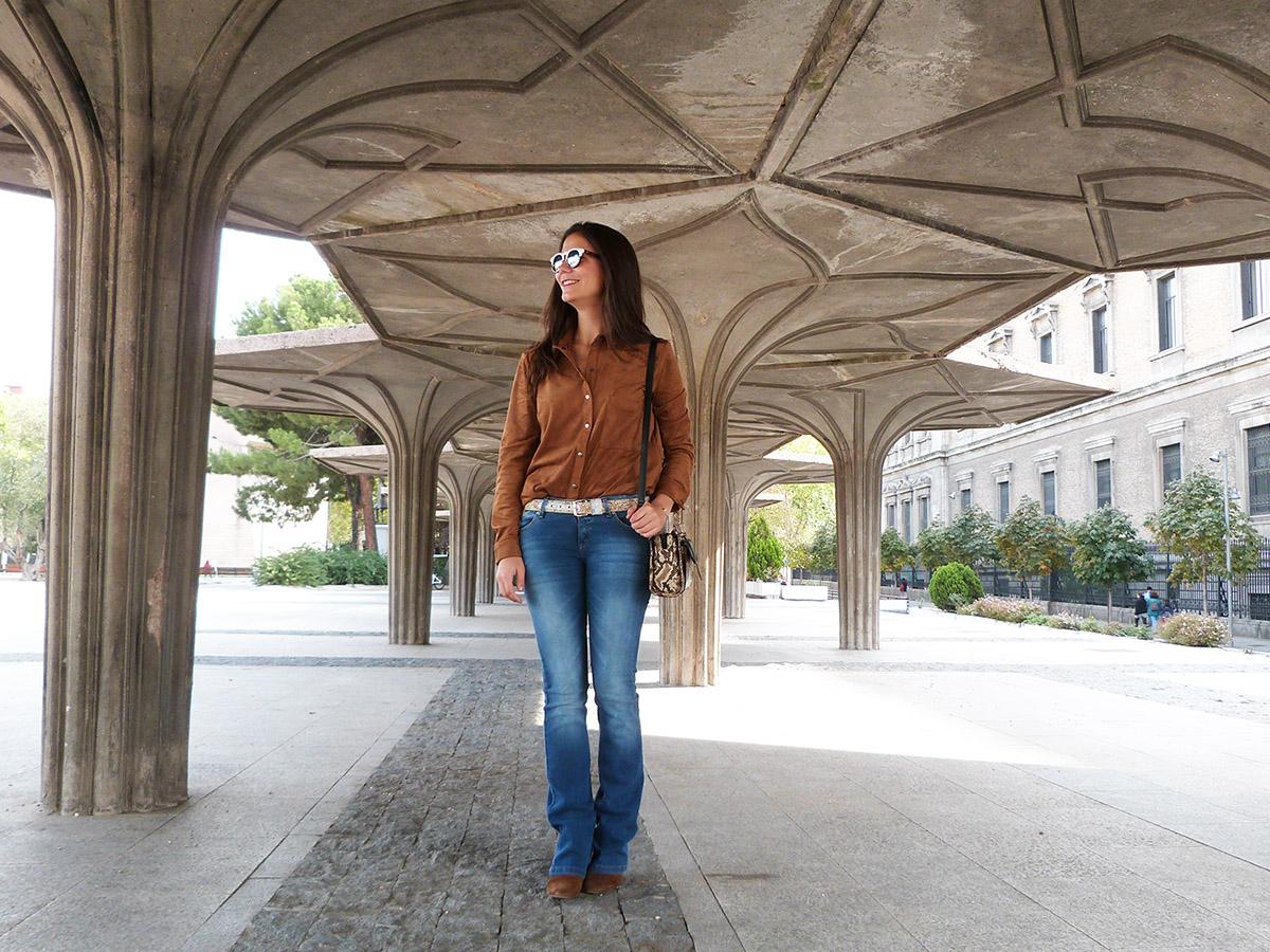 camisa de ante marron