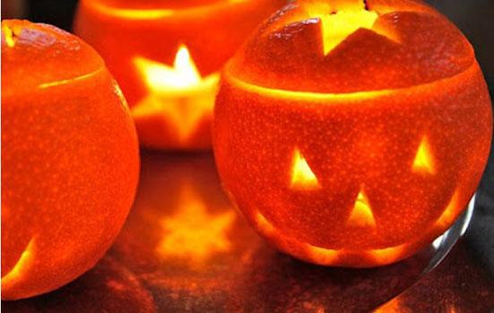 Hacer naranjas de Halloween