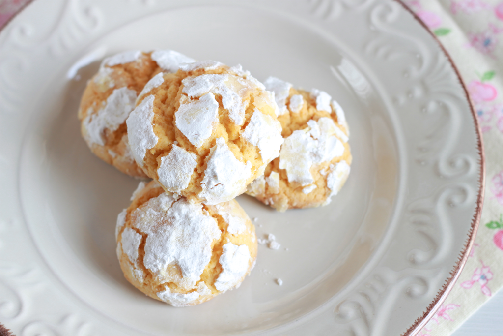 Galletas craqueladas de calabaza