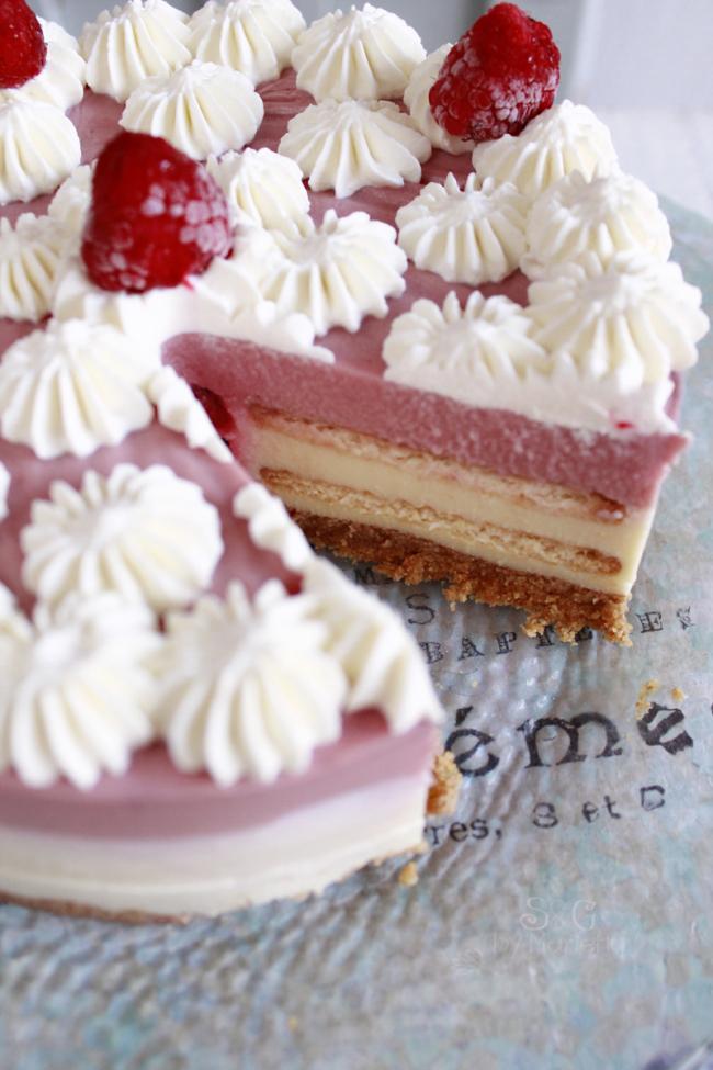 Tarta Chocolate y frambuesas Sweets and Gifts by Marietta, chocolate blanco, frambuesas, galletas, bloguera murciana, repostería tradicional, recetas tartas, frambuesas