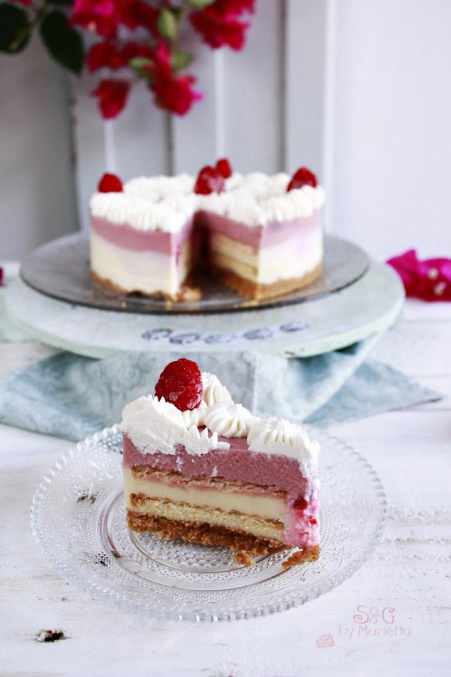 Tarta Chocolate y frambuesas Sweets and Gifts by Marietta, chocolate blanco, frambuesas, galletas, bloguera murciana, repostería tradicional, recetas tartas