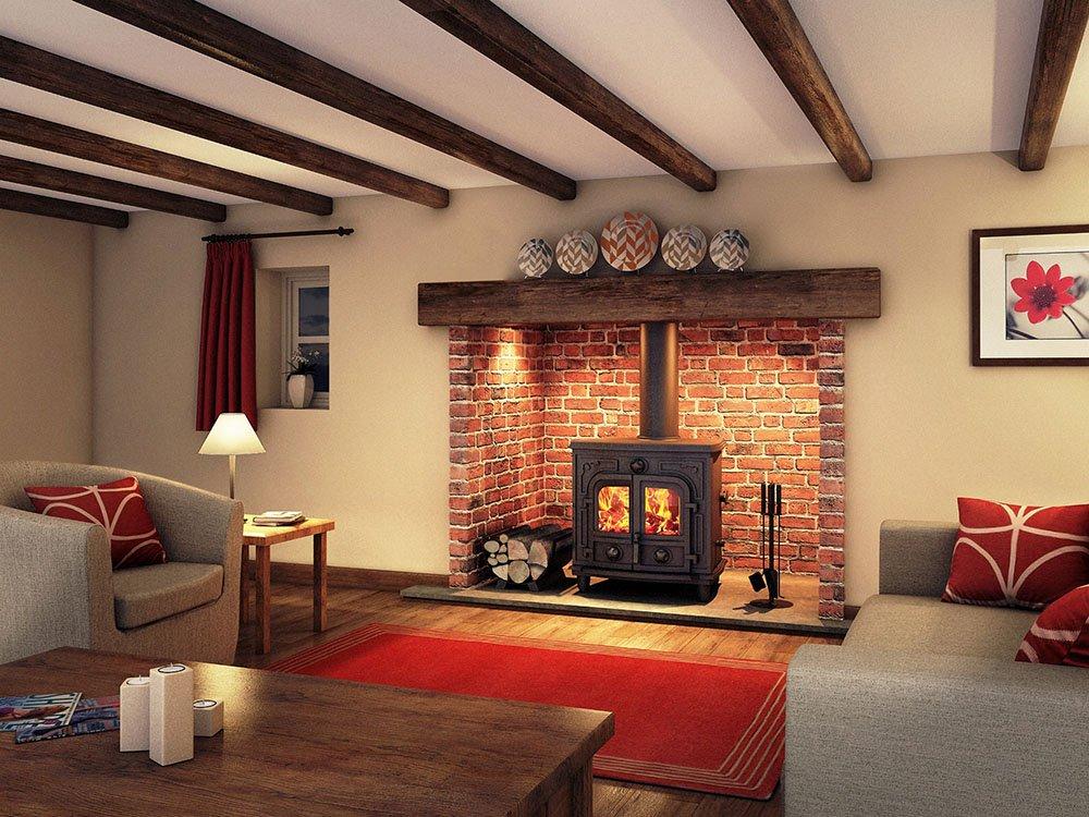 calefaccion en casa LudlowStove uno